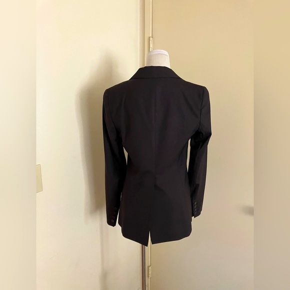 Theory Tailored Wool Blend Two Button Welt Pockets Blazer Classic Office Neutral - Picture 14 of 14